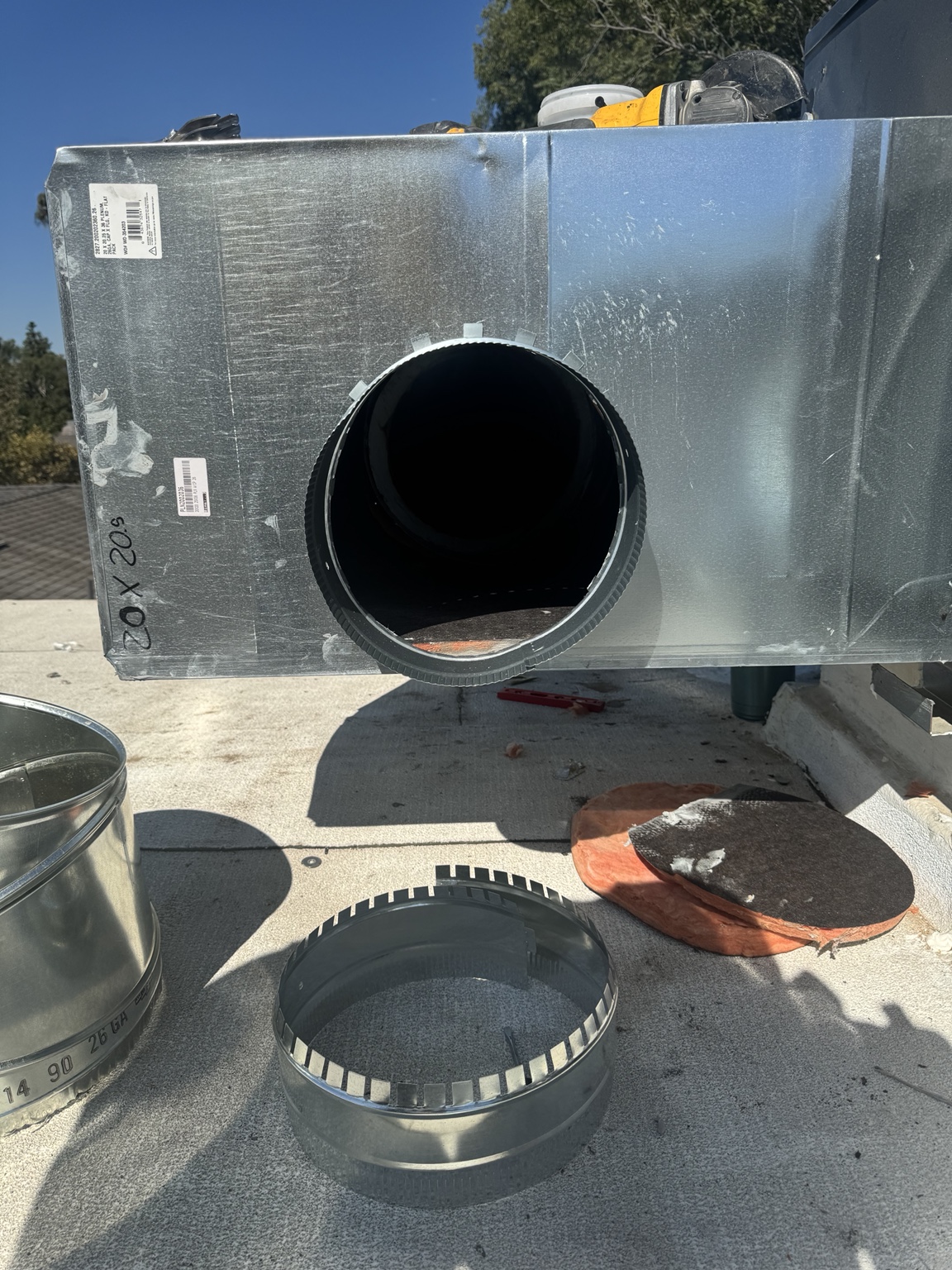 Sheet metal HVAC duct fabrication